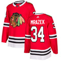 Petr Mrazek Chicago Blackhawks Authentic Jersey - Red