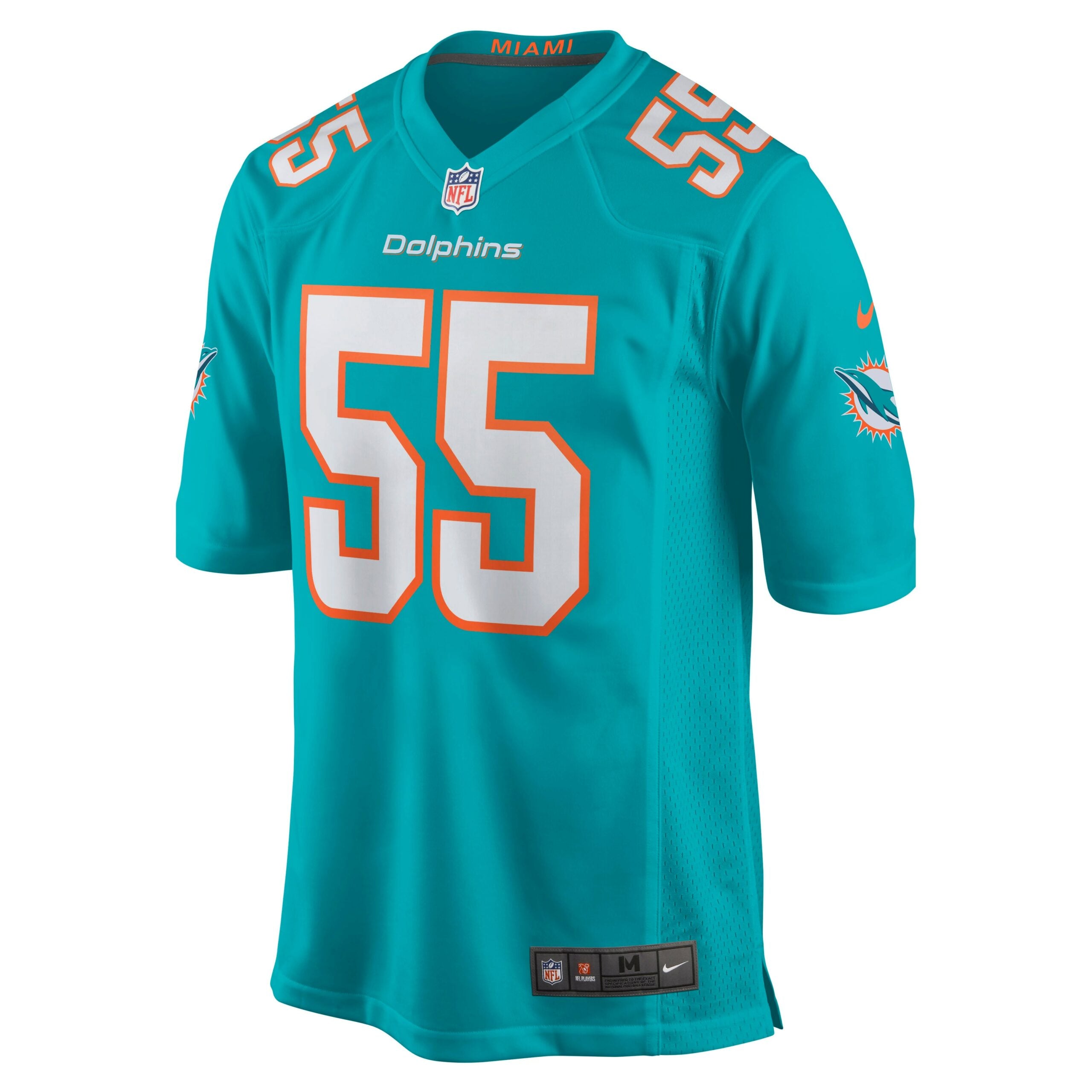 Jerome Baker Miami Dolphins Game Jersey - Aqua