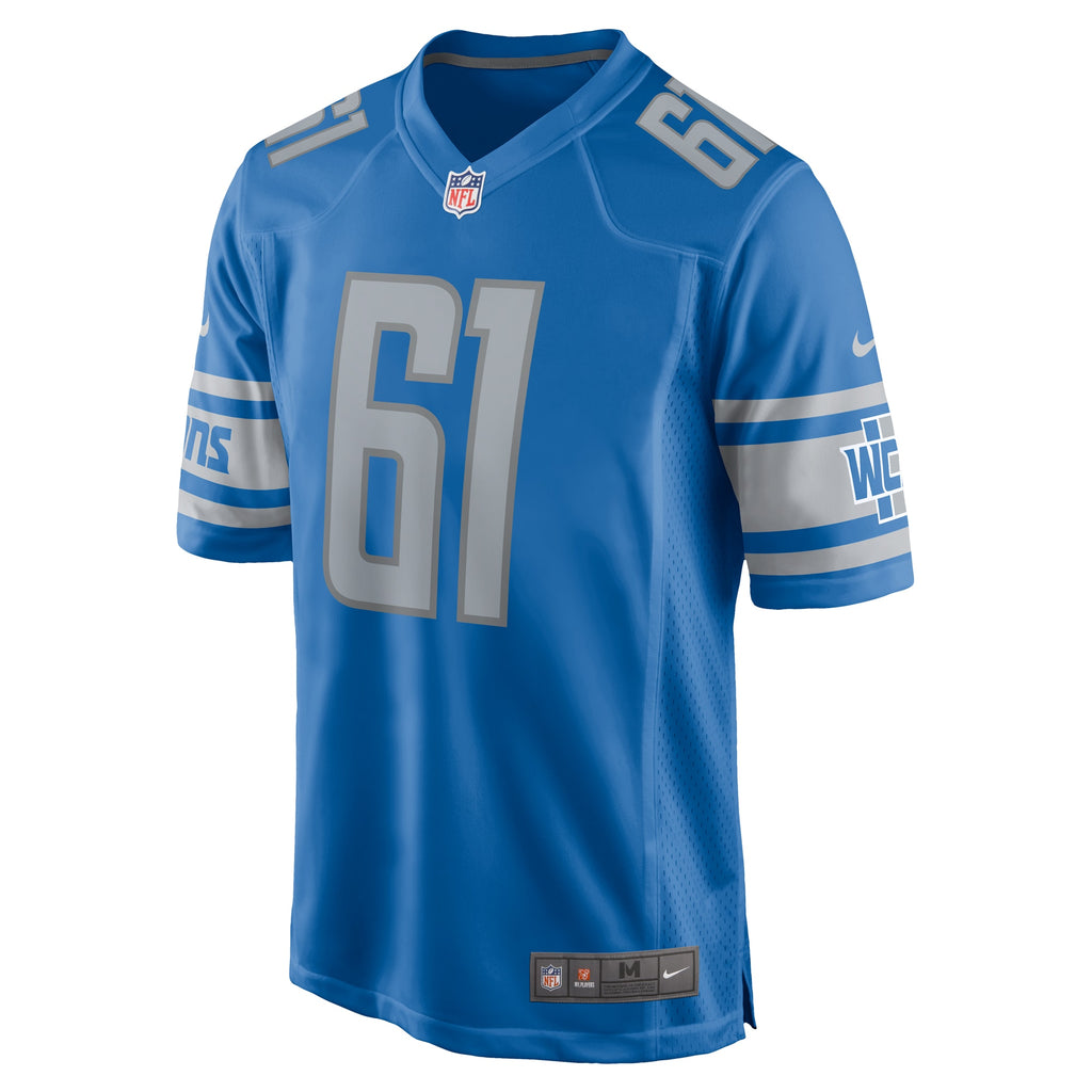 Alex Mollette Detroit Lions Team Game Jersey - Blue