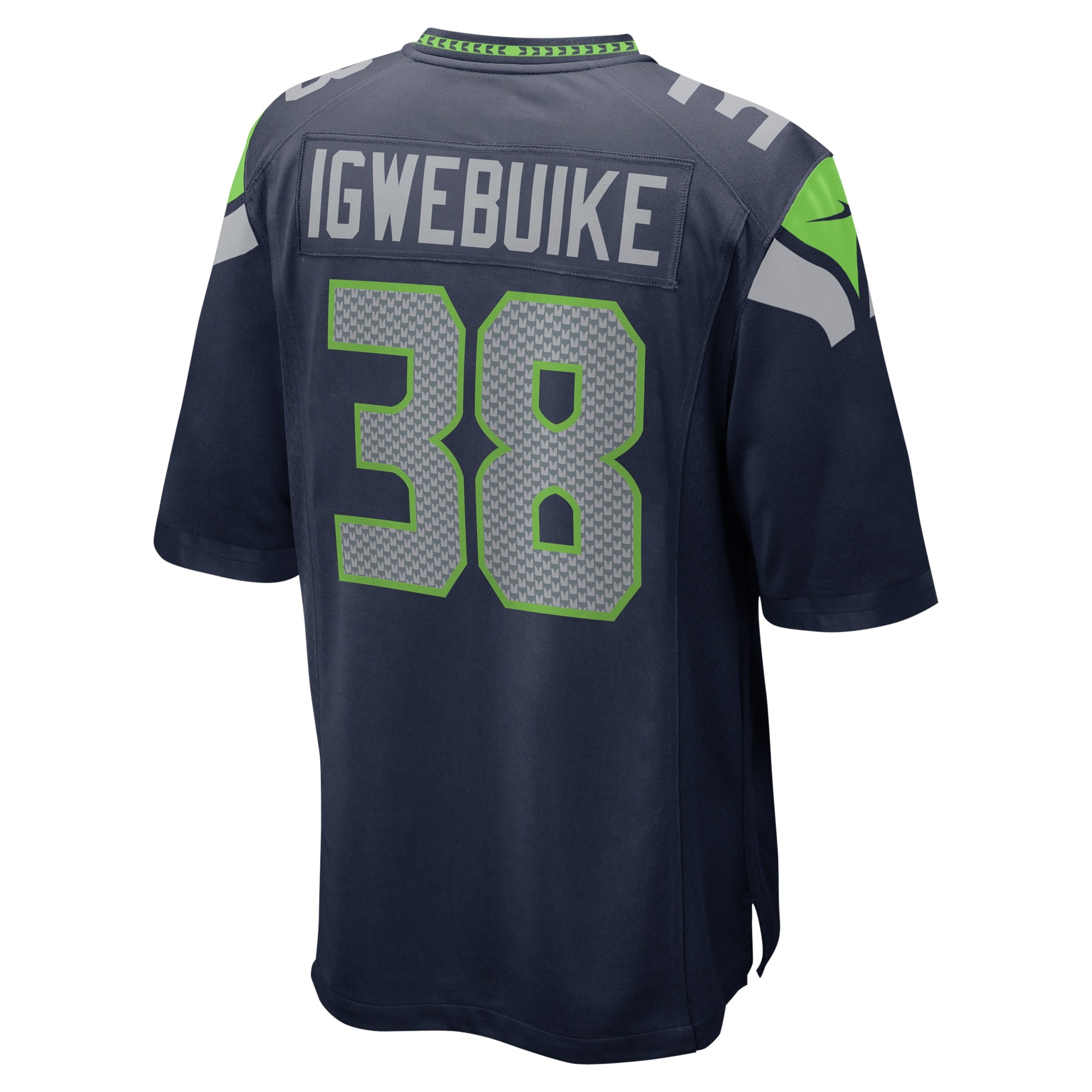 Godwin Igwebuike Seattle Seahawks Home Game Player Jersey - College Navy
