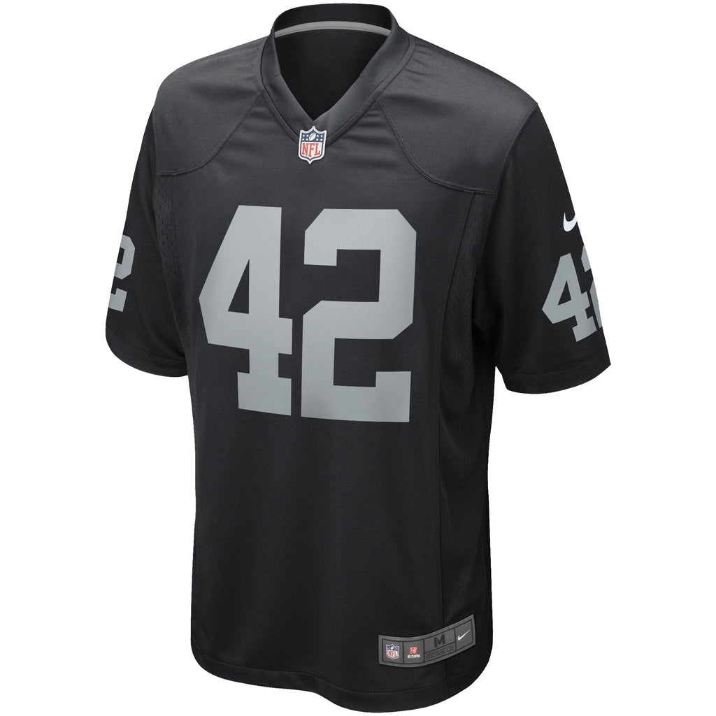 Ronnie Lott Las Vegas Raiders Game Retired Player Jersey - Black