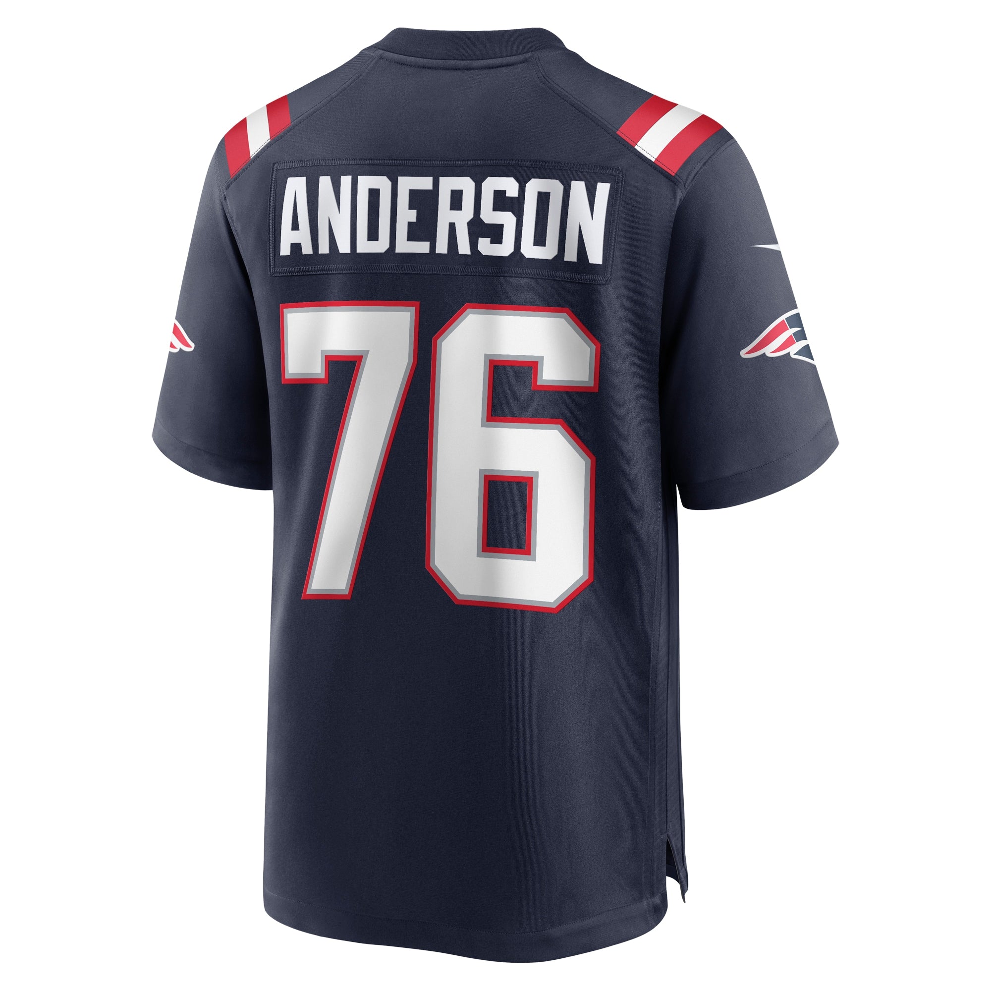 Calvin Anderson New England Patriots Game Jersey - Navy