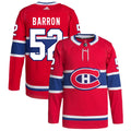 Justin Barron Montreal Canadiens Home Primegreen Authentic Pro Jersey - Red