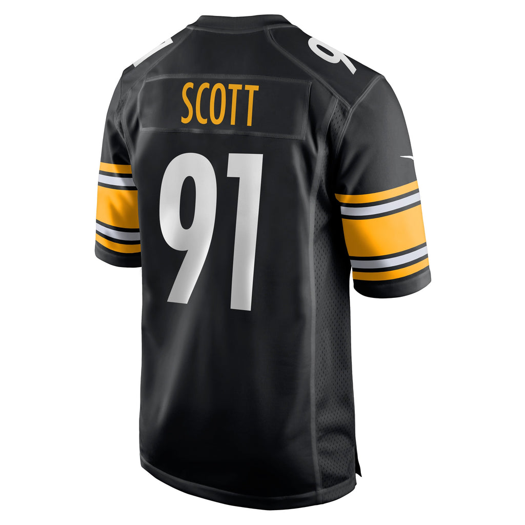 Delontae Scott Pittsburgh Steelers Game Player Jersey - Black