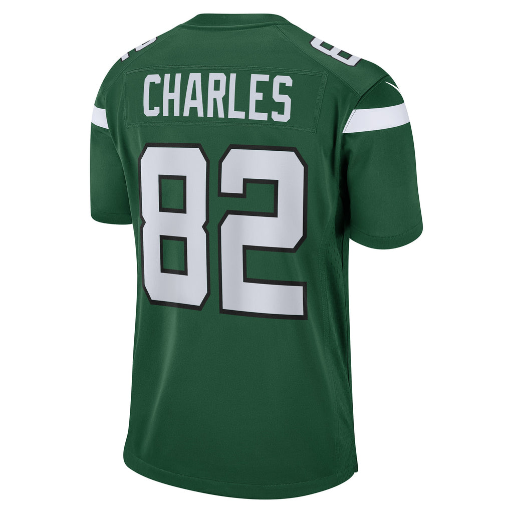 Irvin Charles New York Jets Game Player Jersey - Gotham Green