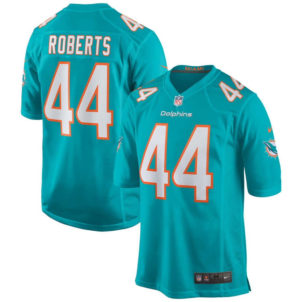 Elandon Roberts Miami Dolphins Game Jersey - Aqua