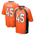 Christopher Allen Denver Broncos Game Player Jersey - Orange