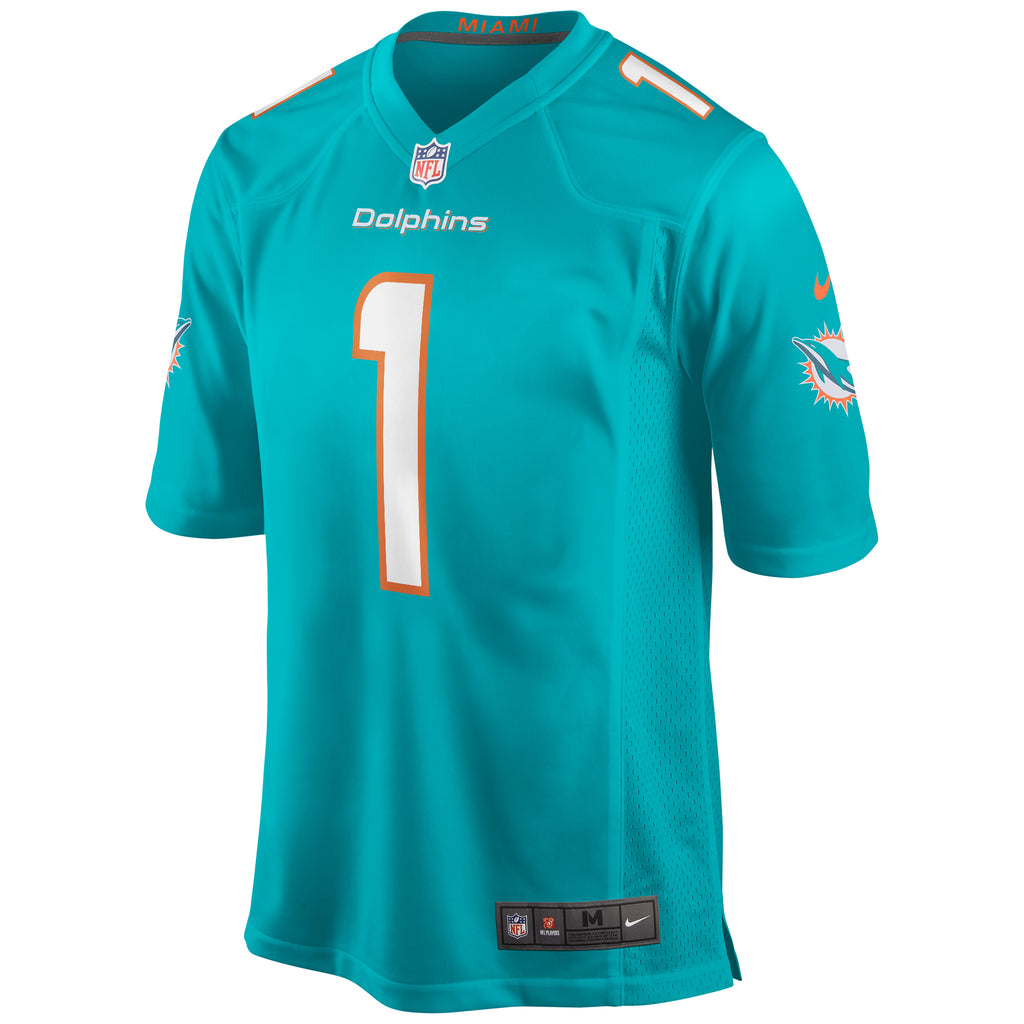 Tua Tagovailoa Miami Dolphins Player Game Jersey - Aqua