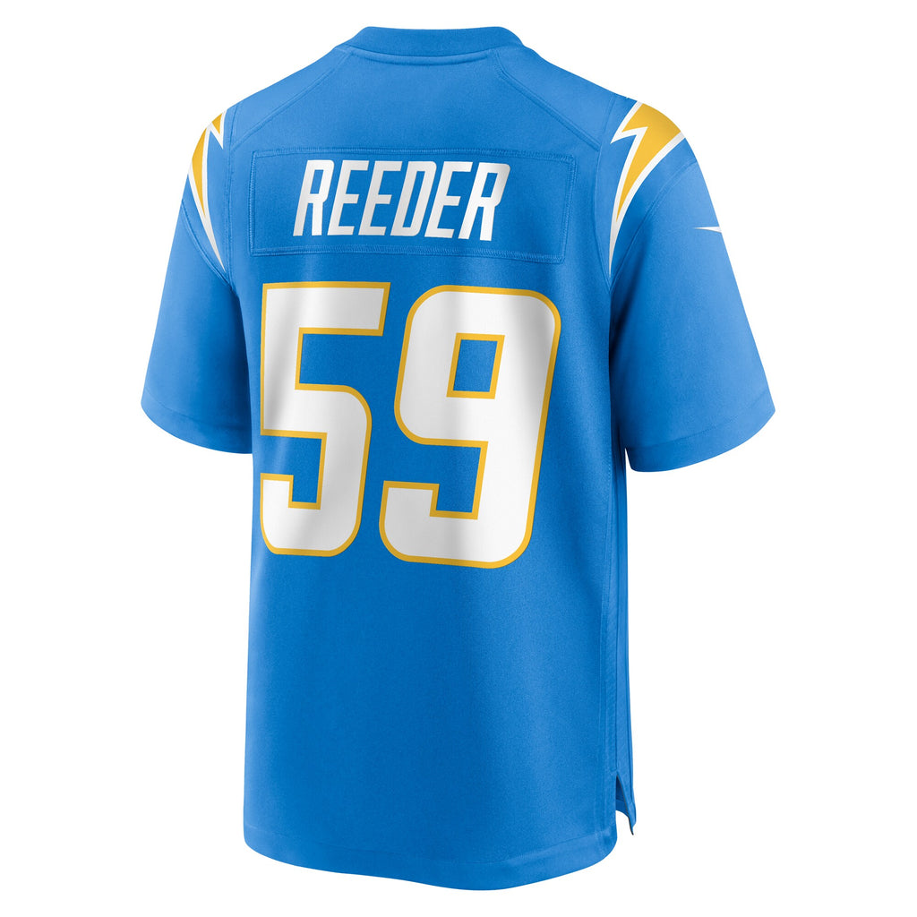 Troy Reeder Los Angeles Chargers Team Game Jersey - ?Powder Blue