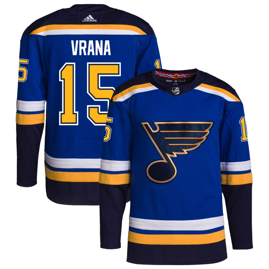 Jakub Vrana St. Louis Blues Home Authentic Pro Jersey - Royal