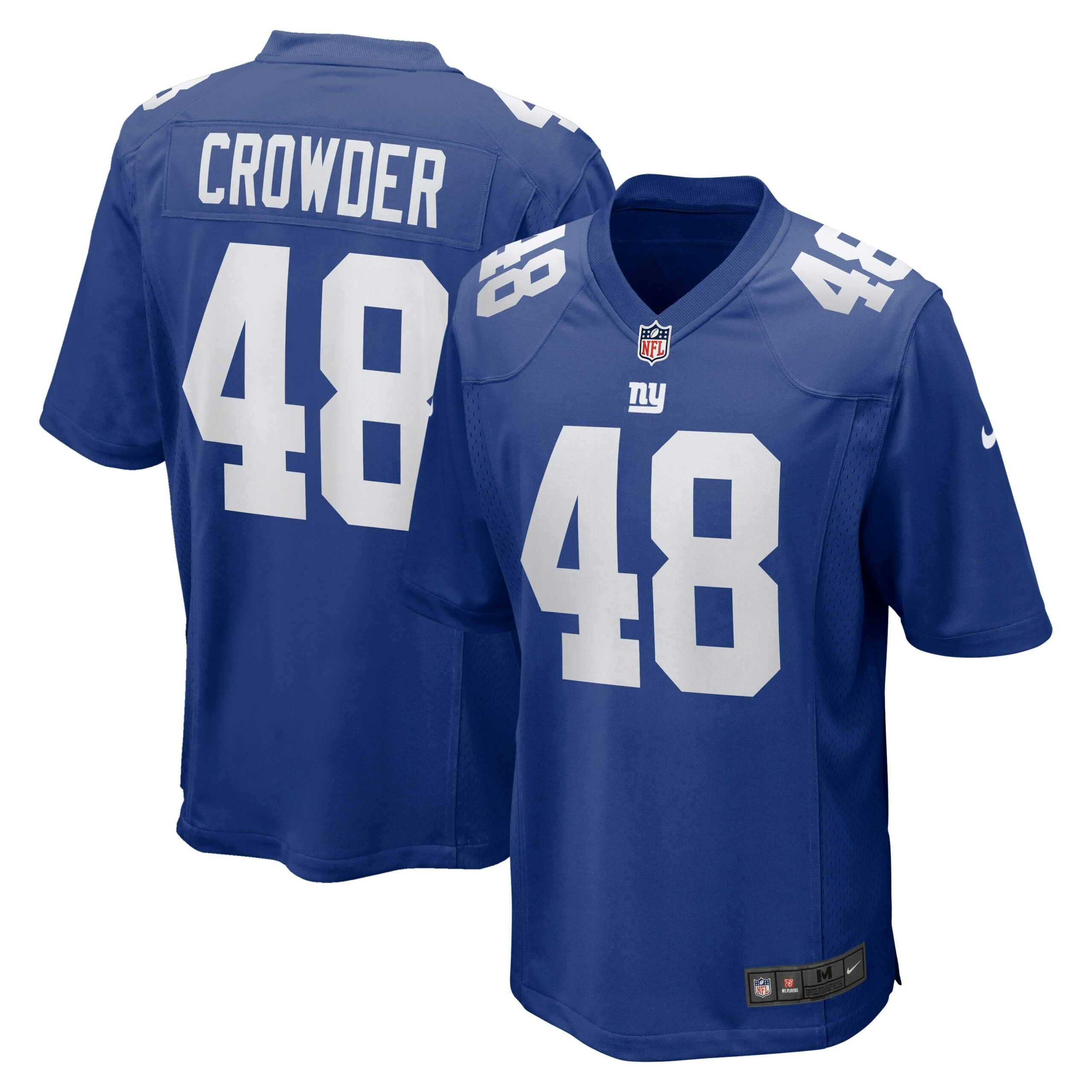 Tae Crowder New York Giants Team Game Jersey - Royal