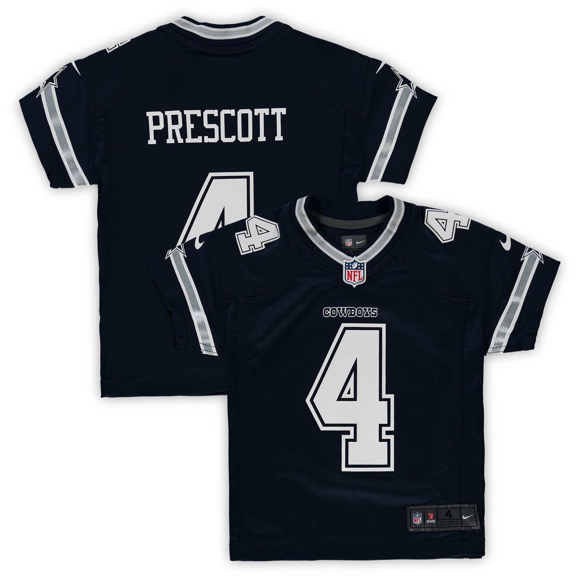 Preschool Dak Prescott Navy Dallas Cowboys Team Game Jersey