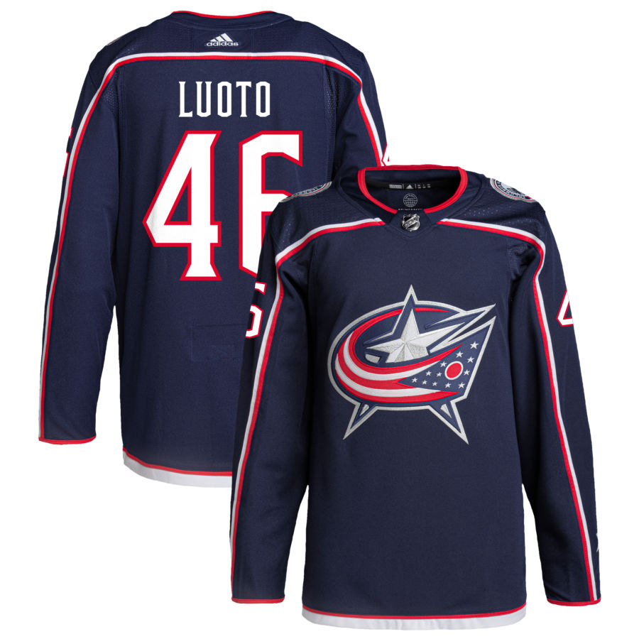 Joona Luoto Columbus Blue Jackets Home Primegreen Authentic Pro Jersey - Navy
