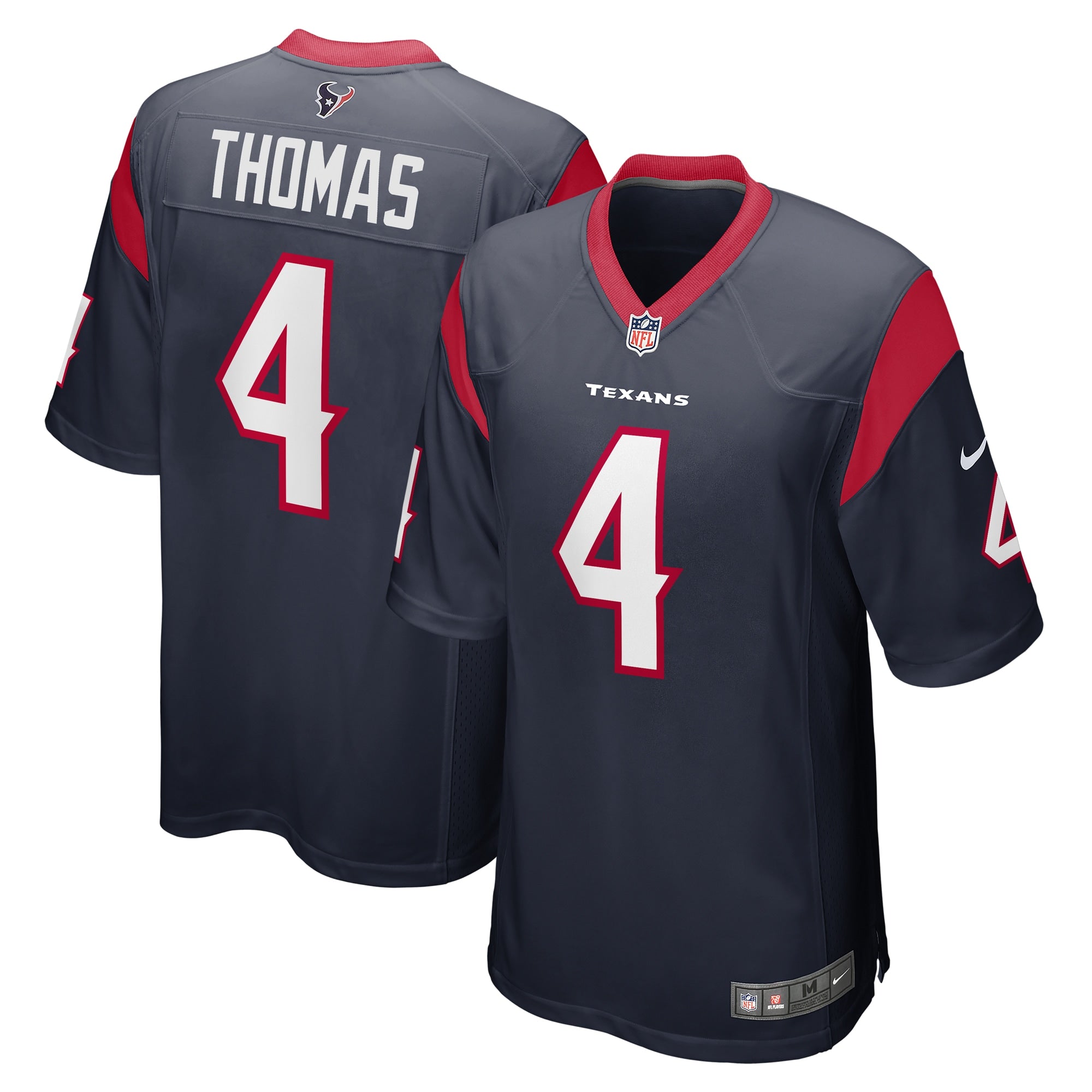 Tavierre Thomas Houston Texans Team Game Jersey - ?Navy
