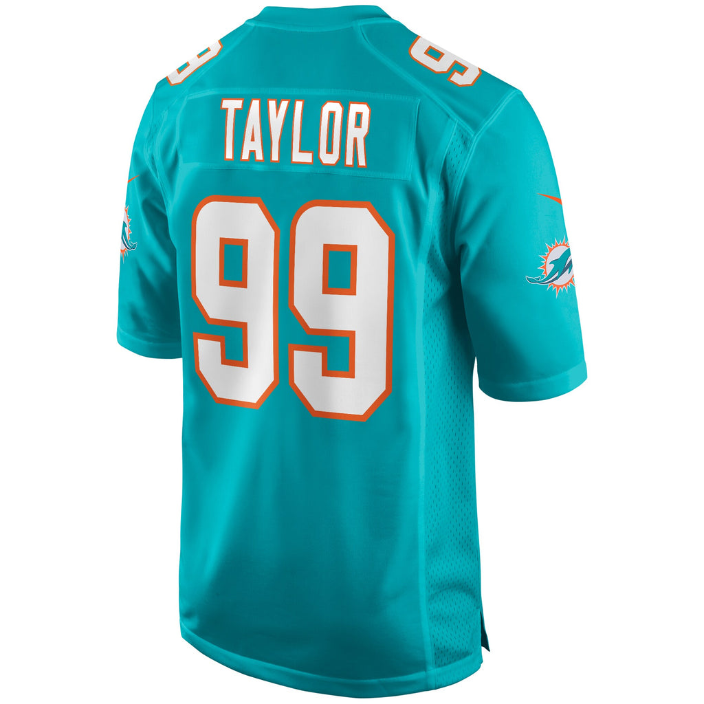 Jason Taylor Miami Dolphins Game Retired Player Jersey - Aqua