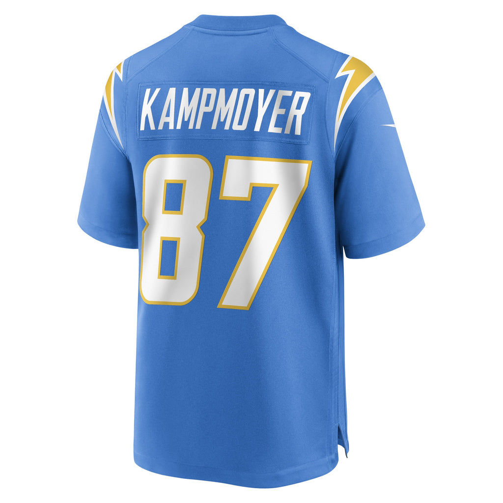 Hunter Kampmoyer Los Angeles Chargers Game Player Jersey - Powder Blue