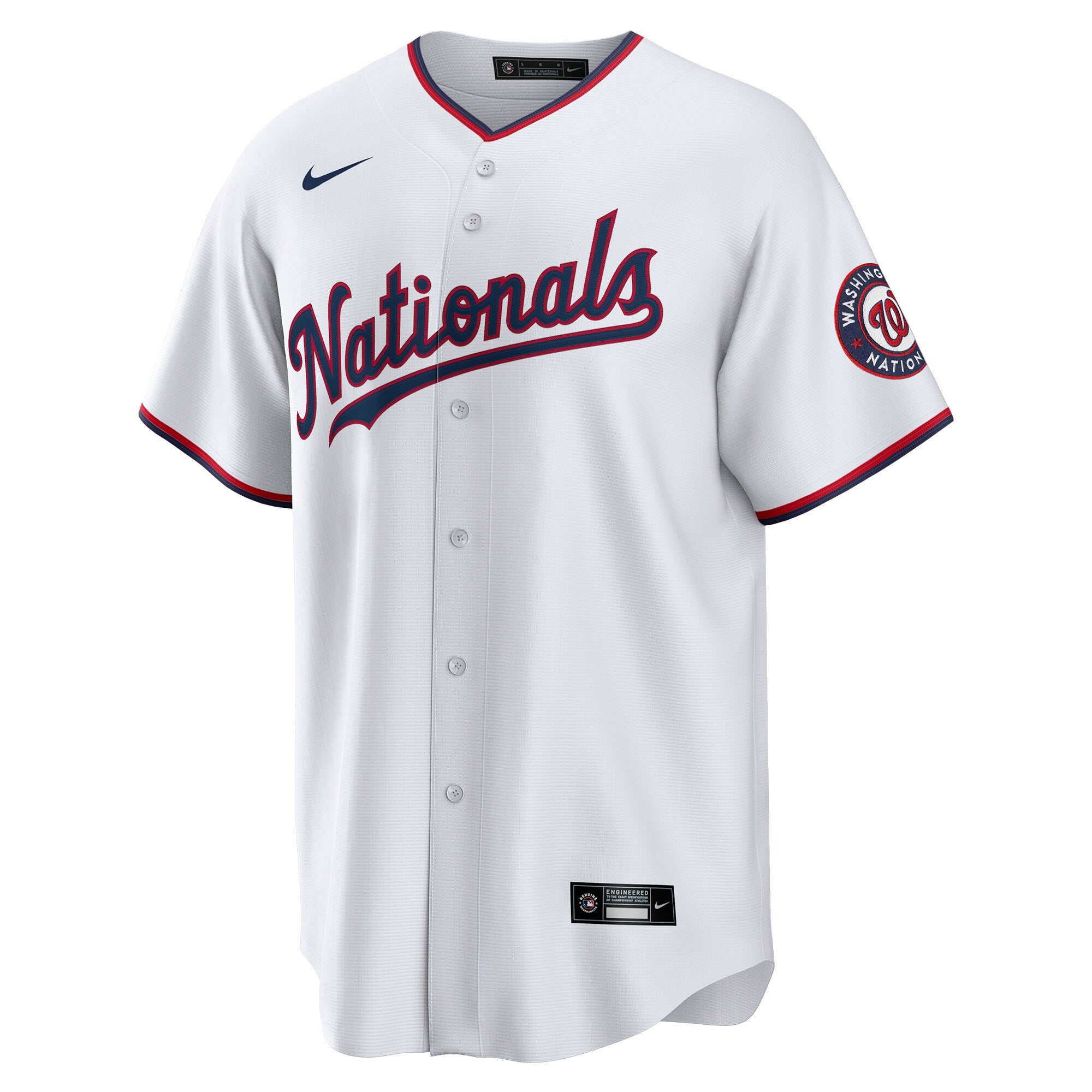 Washington Nationals Replica Custom Jersey - White
