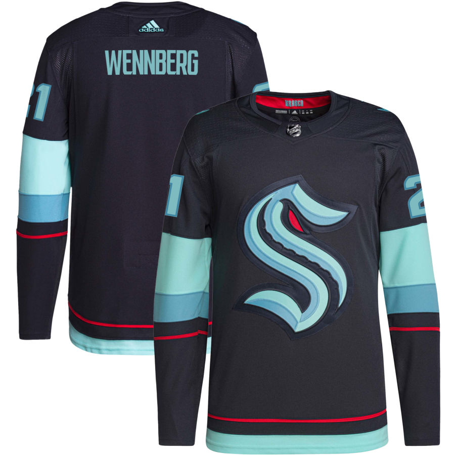 Alexander Wennberg Seattle Kraken Home Authentic Primegreen Jersey - Navy