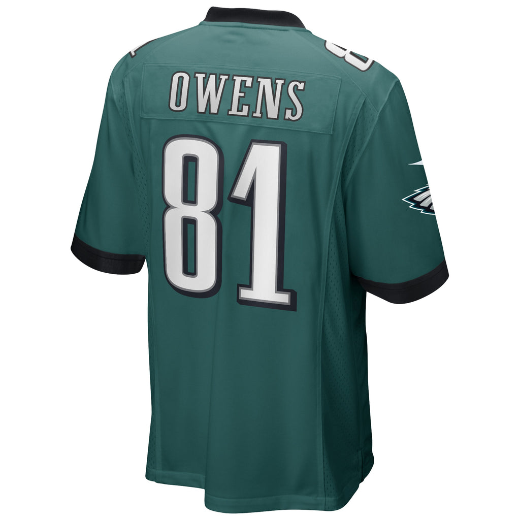 Terrell Owens Philadelphia Eagles Game Retired Player Jersey - Midnight Green