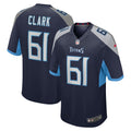 Le'Raven Clark Tennessee Titans Home Game Player Jersey - Navy