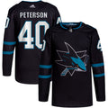 Jacob Peterson San Jose Sharks Alternate Primegreen Authentic Pro Jersey - Black
