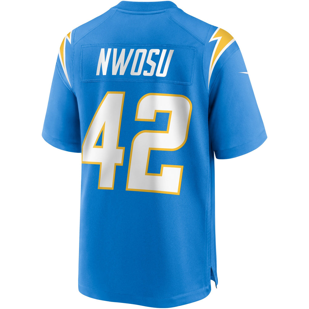 Uchenna Nwosu Los Angeles Chargers Game Jersey - Powder Blue