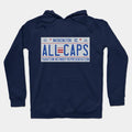 Caps - All Caps Dc License Plate Hoodie