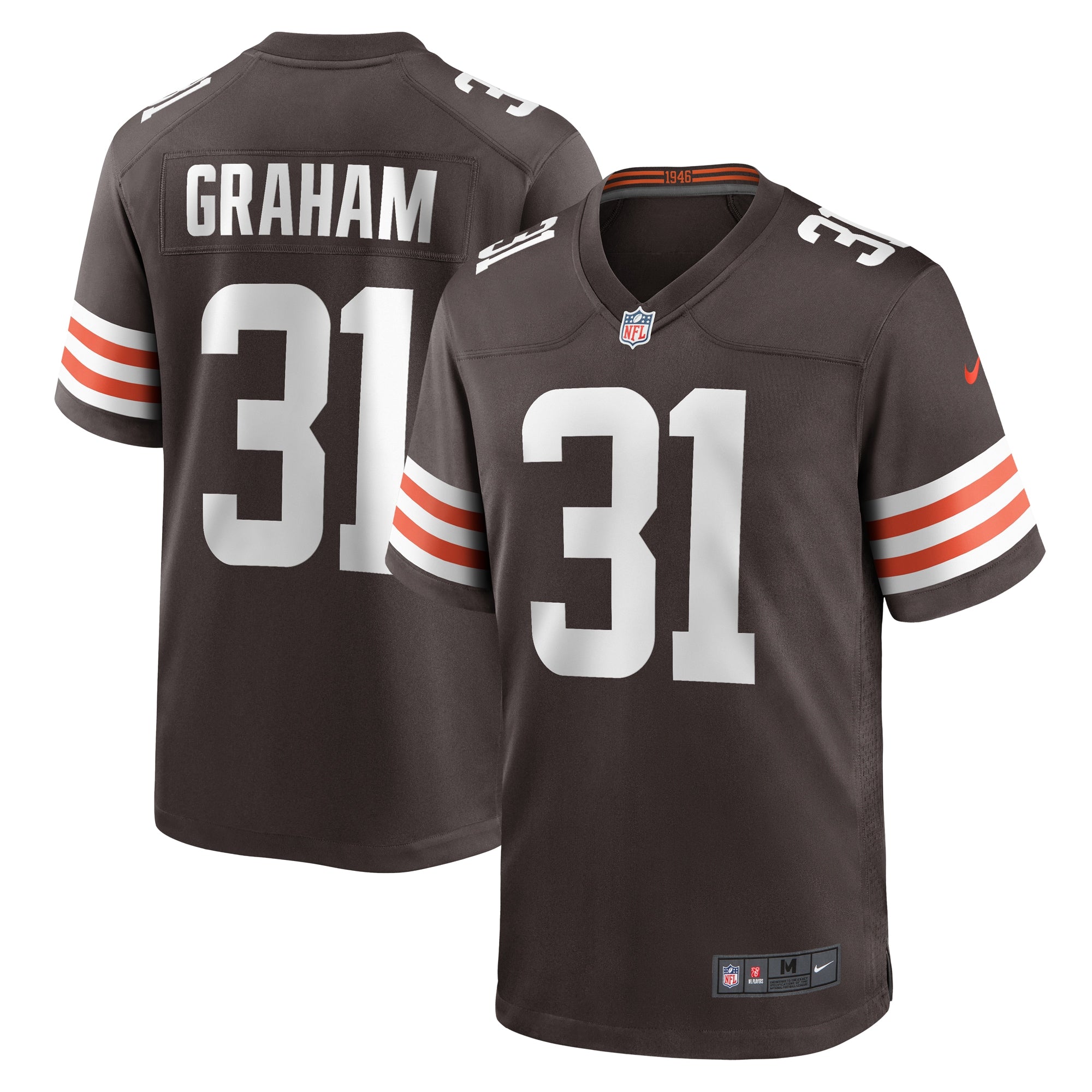 Thomas Graham Jr. Cleveland Browns Team Game Jersey - ?Brown