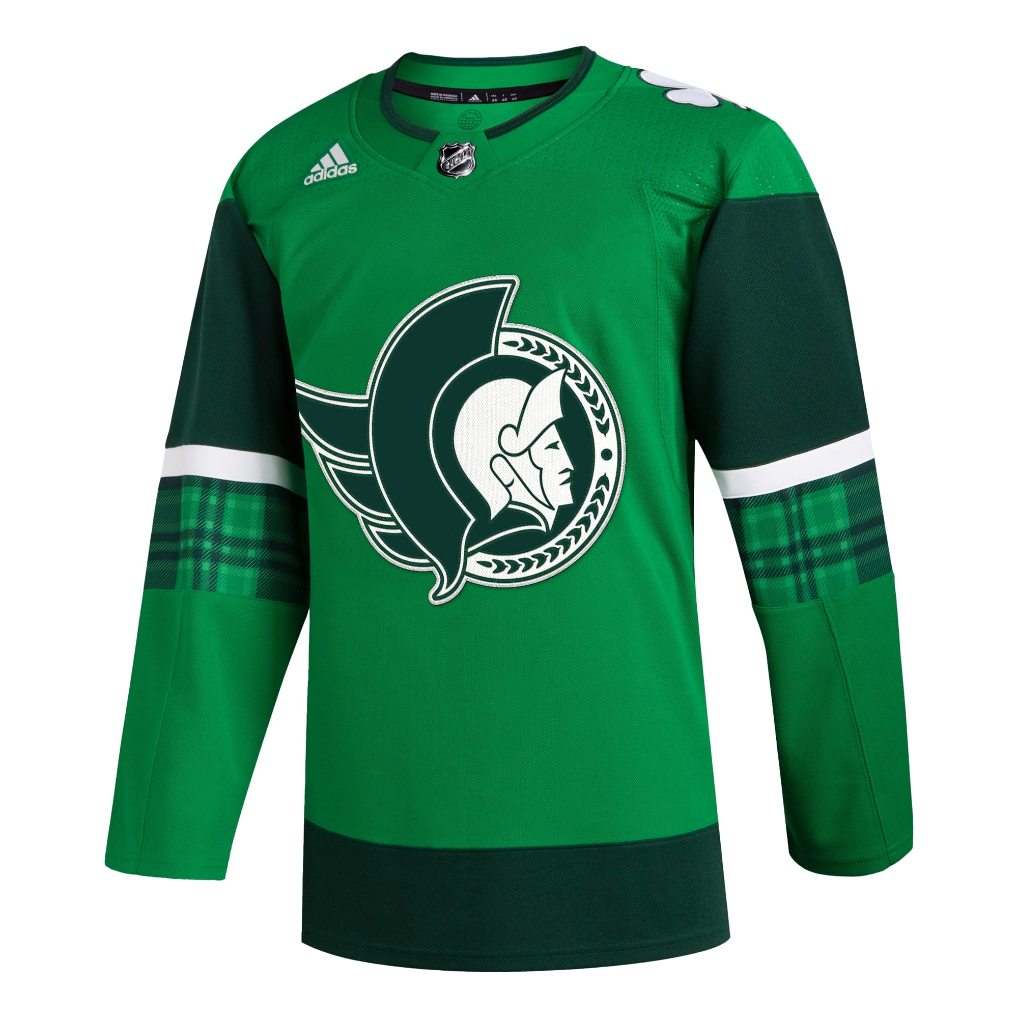 Ottawa Senators 2023 St. Patrick's Day Primegreen Authentic Jersey - Kelly Green