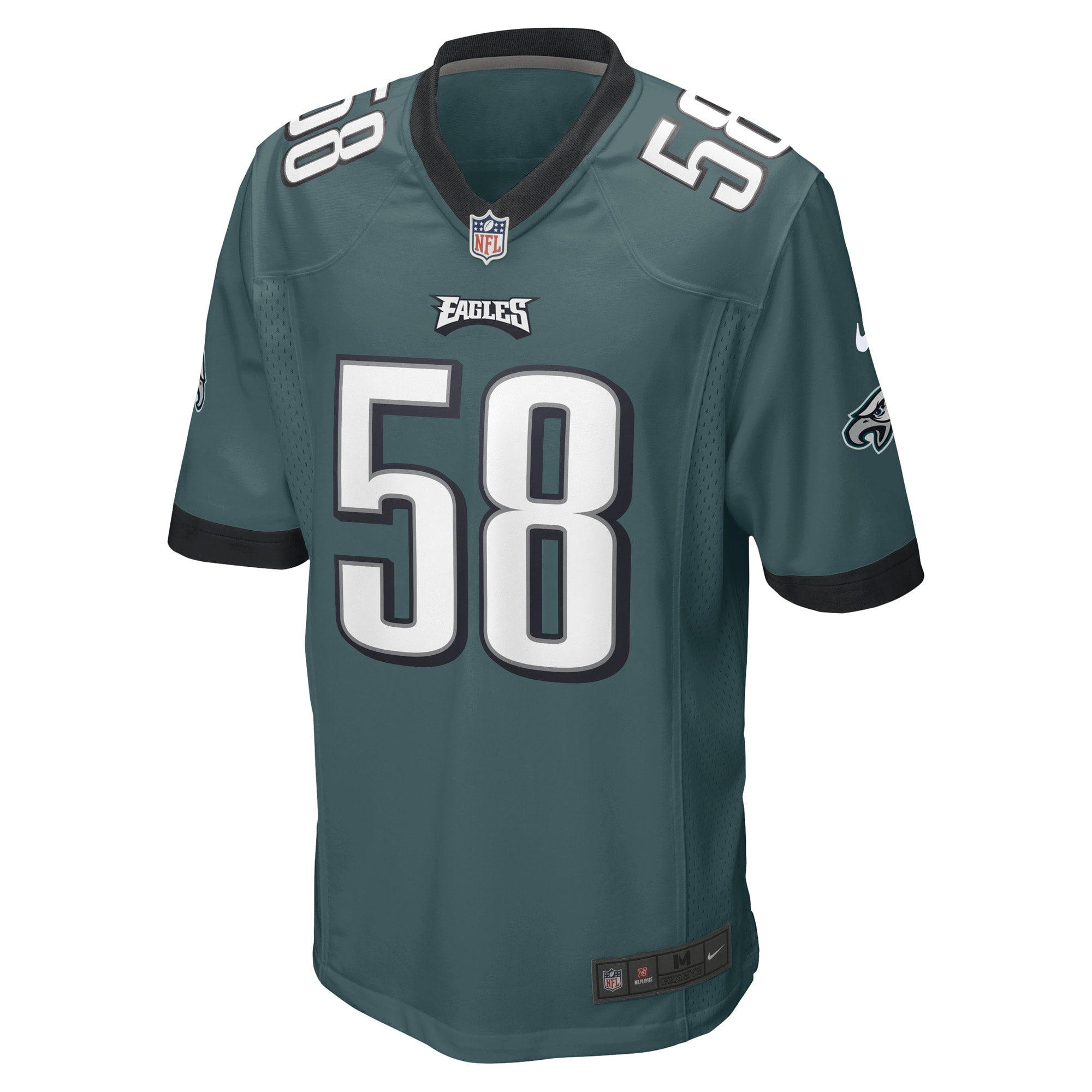 Kyron Johnson Philadelphia Eagles Game Player Jersey - Midnight Green