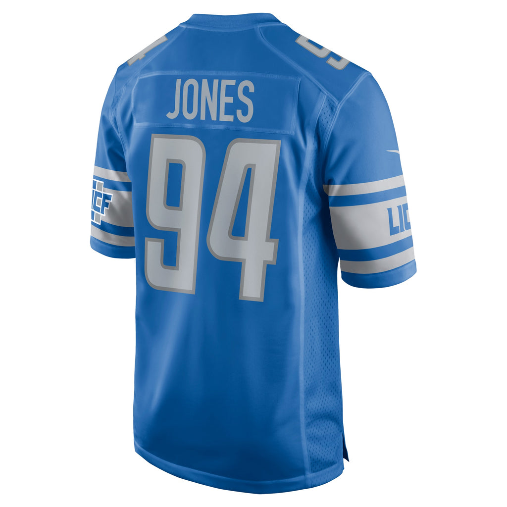 Benito Jones Detroit Lions Home Game Player Jersey - Blue