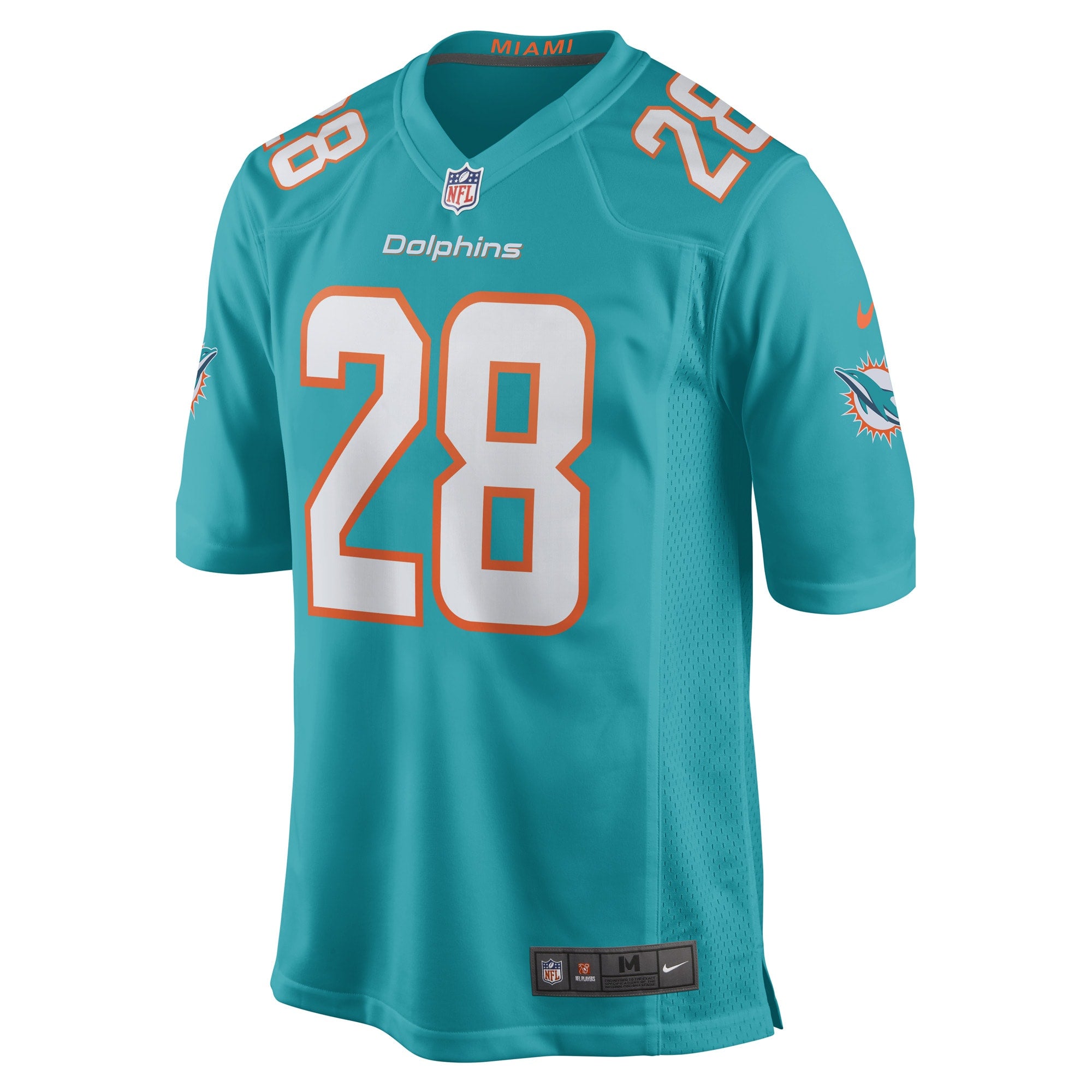 Kader Kohou Miami Dolphins Game Player Jersey - Aqua