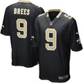 Men's New Orleans Saints Drew Brees Game Jersey Black