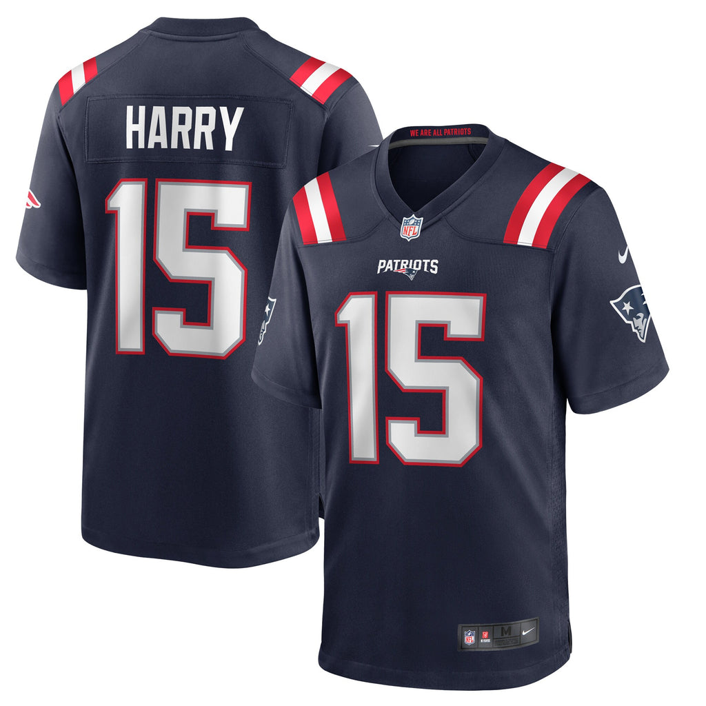 N'Keal Harry New England Patriots Game Jersey - Navy