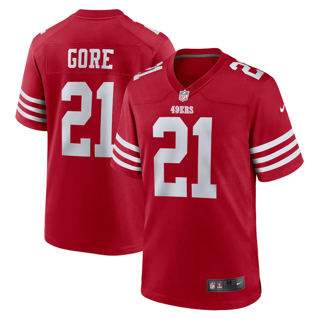 Frank Gore San Francisco 49ers Retired Player Game Jersey - Scarlet