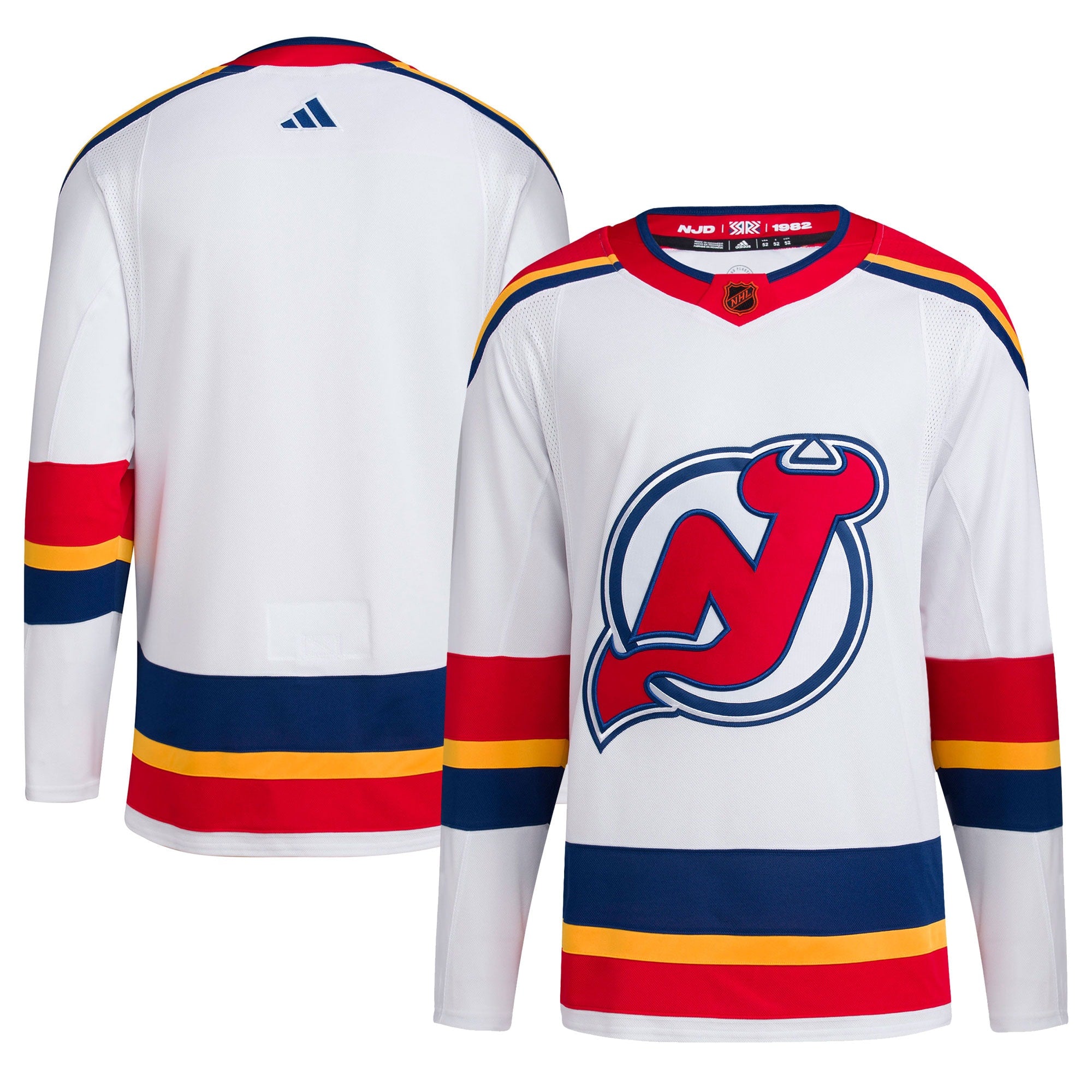 New Jersey Devils Reverse Retro 2.0 Authentic Blank Jersey - White