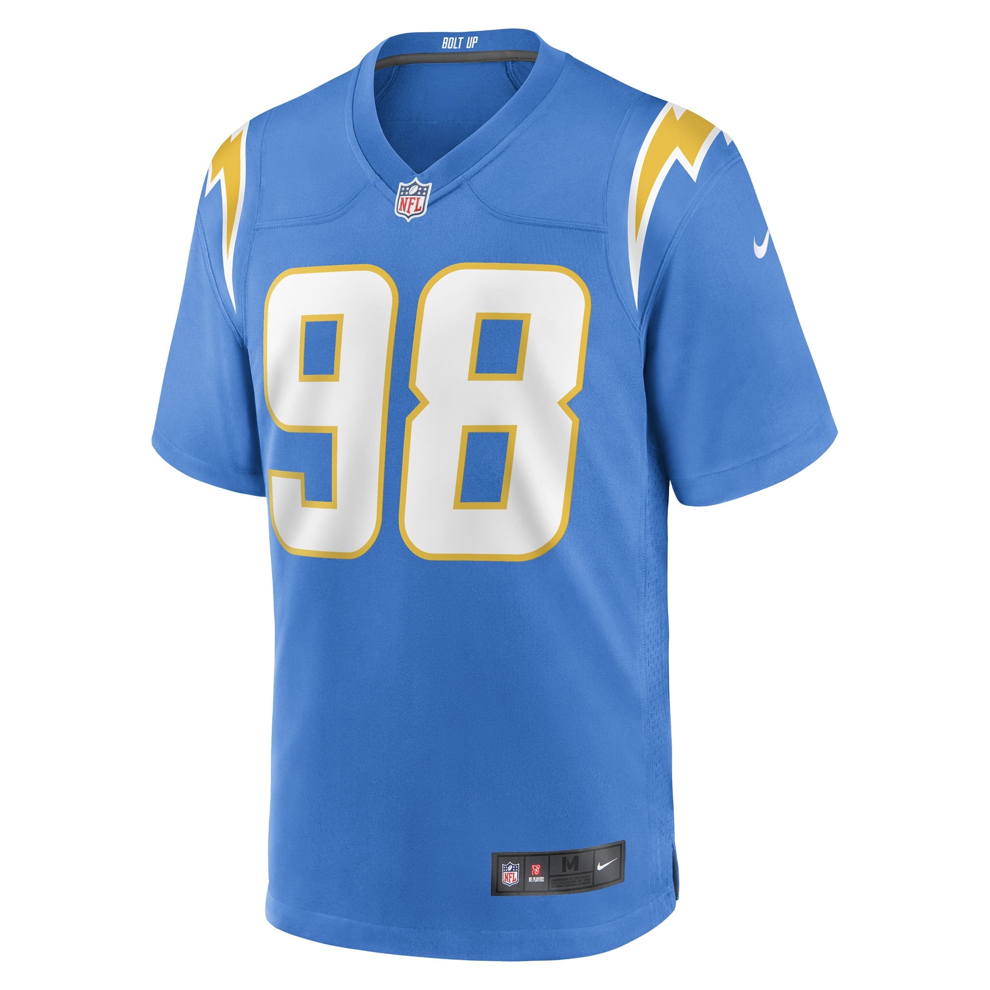 Austin Johnson Los Angeles Chargers Game Player Jersey - Powder Blue