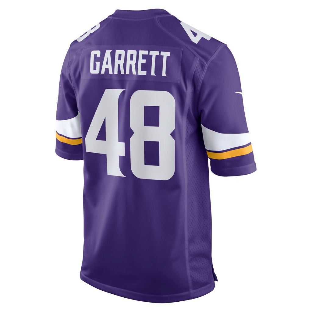 Chris Garrett Minnesota Vikings Home Game Player Jersey - Purple