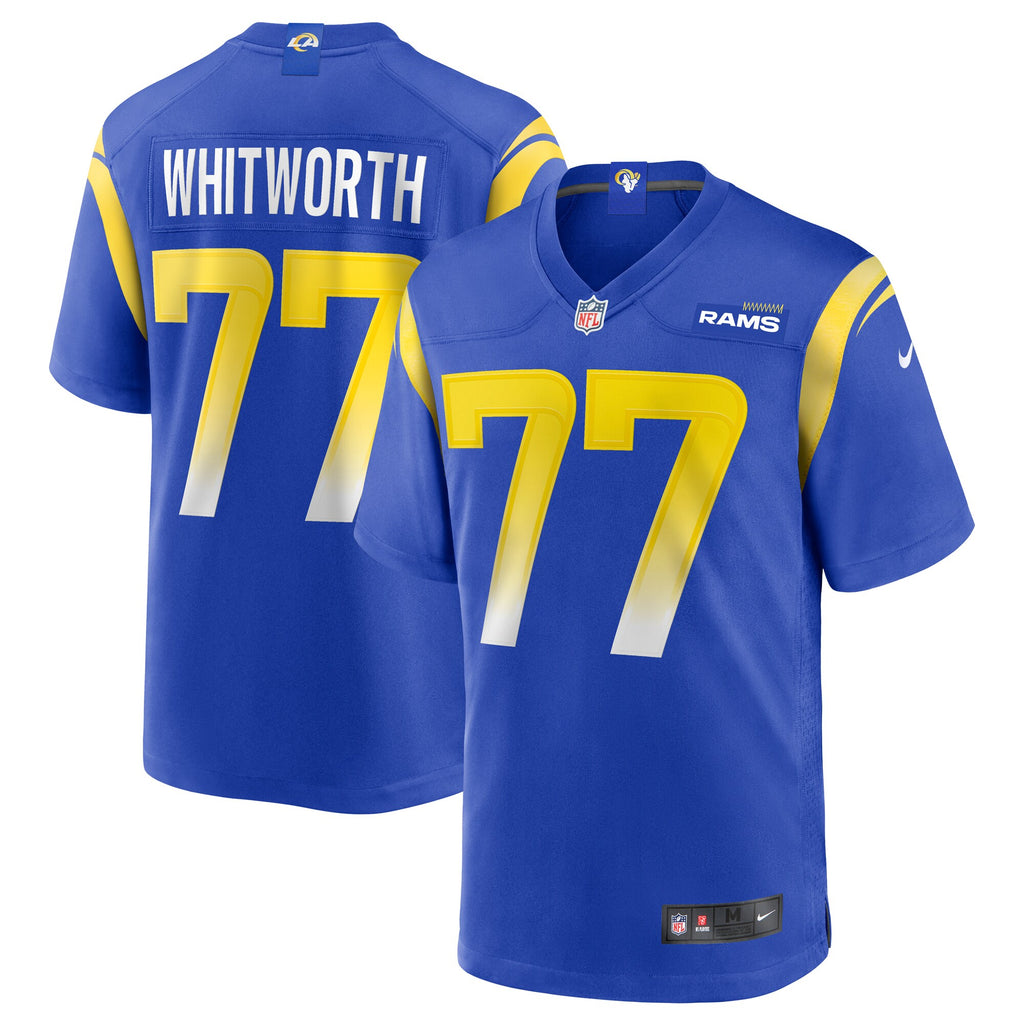 Andrew Whitworth Los Angeles Rams Game Jersey - Royal