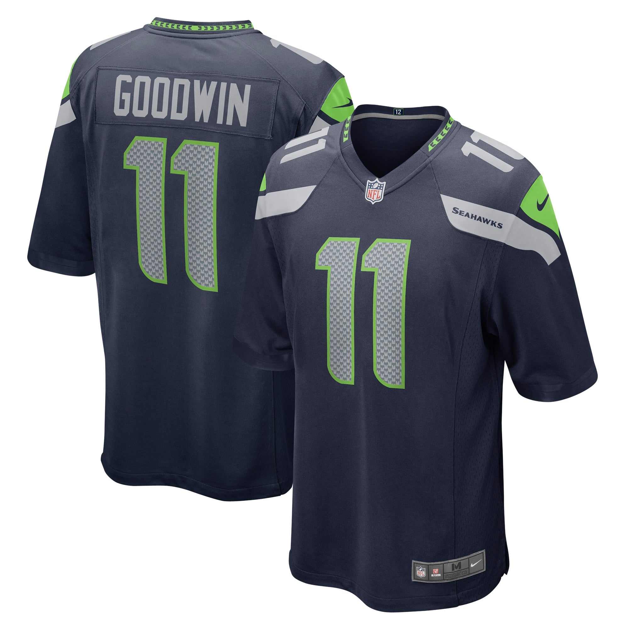 Marquise Goodwin Seattle Seahawks Home Game Player Jersey - College Navy