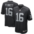 Jim Plunkett Las Vegas Raiders Game Retired Player Jersey - Black