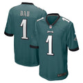 Number 1 Dad Philadelphia Eagles Game Jersey - Midnight Green