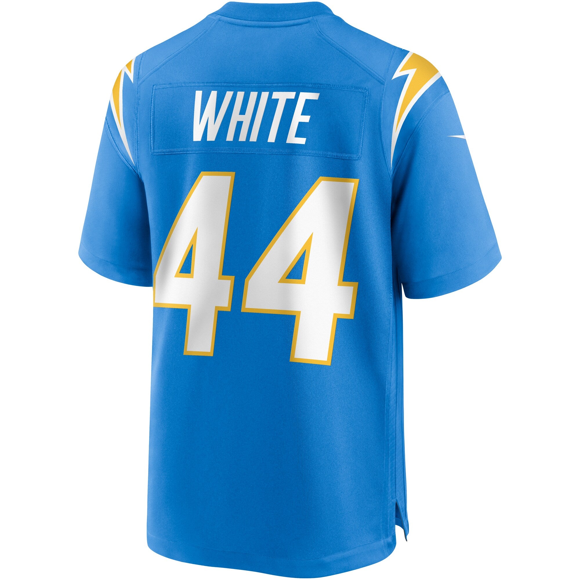 Kyzir White Los Angeles Chargers Game Jersey - Powder Blue