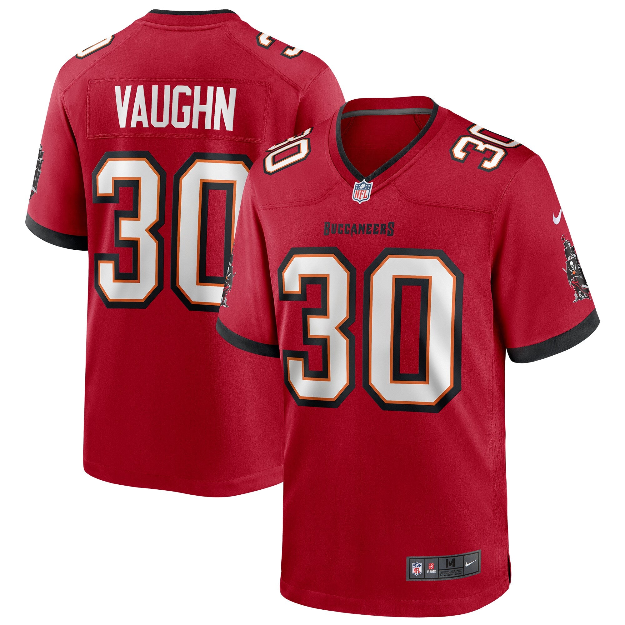 Ke'shawn Vaughn Tampa Bay Buccaneers Player Game Jersey - Red