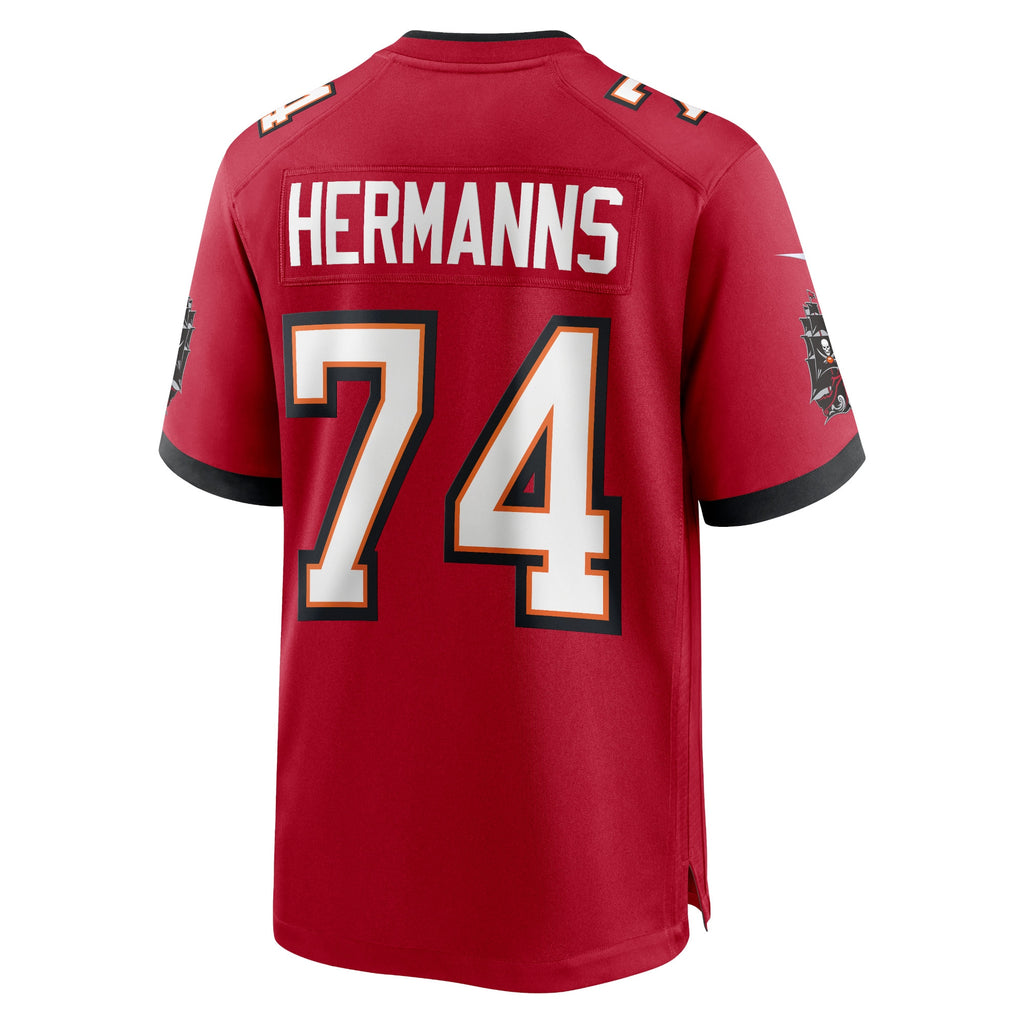 Grant Hermanns Tampa Bay Buccaneers Home Game Player Jersey - Red