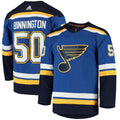 Jordan Binnington St. Louis Blues Home Authentic Player Jersey - Blue