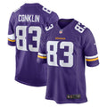 Tyler Conklin Minnesota Vikings Game Jersey - Purple