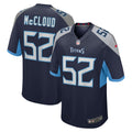Zach McCloud Tennessee Titans Home Game Player Jersey - Navy