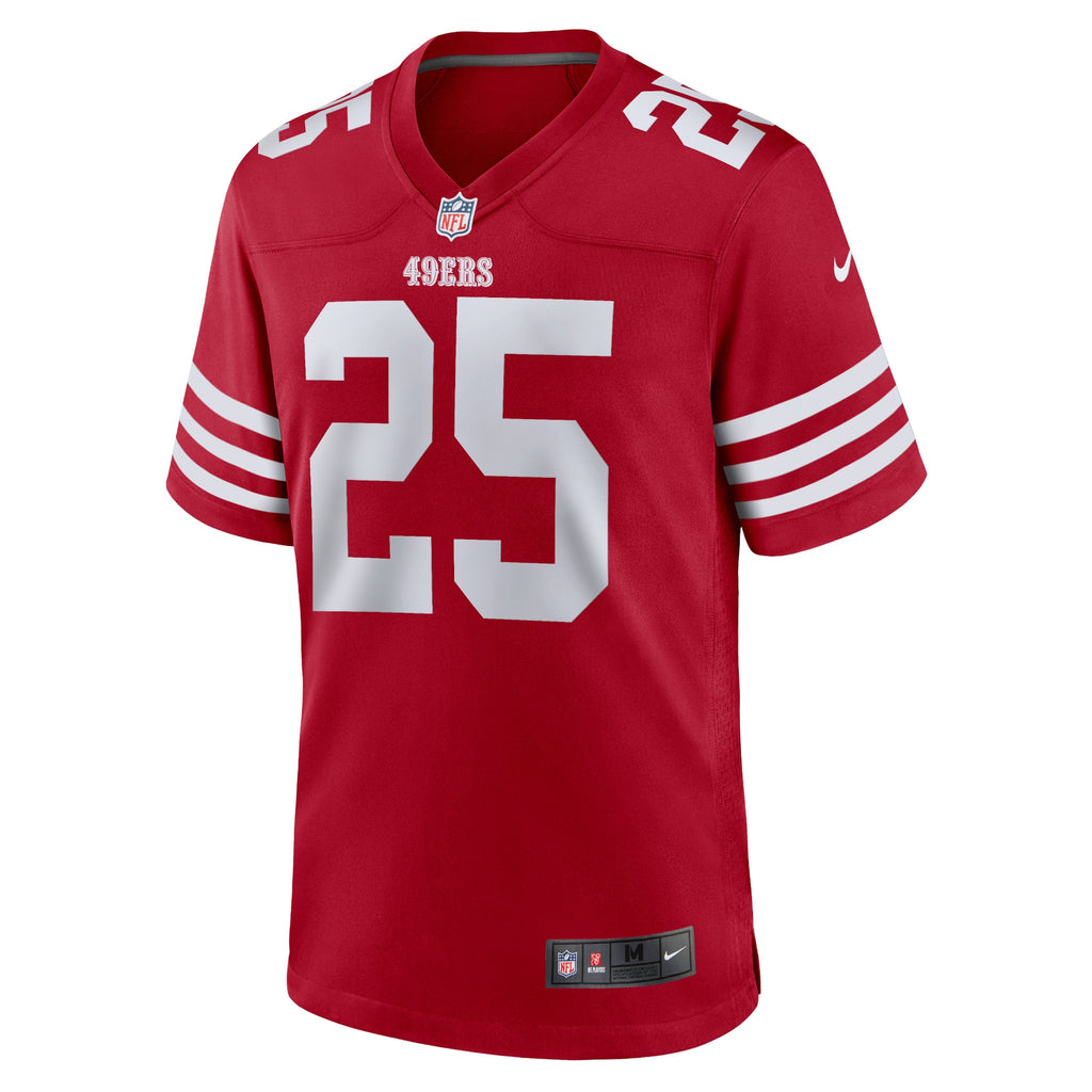 Elijah Mitchell San Francisco 49ers Team Player Game Jersey - Scarlet