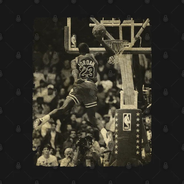 Michael Jordan In The 1987 Dunk Contest T-Shirt